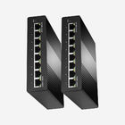 8 Ports Industrial Gigabit Ethernet Switch 16Gbps 4K MAC Address Table