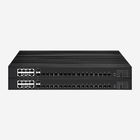 Support SNMP Web Industrial Smart Switch 8 10/100/1000Mbps RJ45 Ports 18 Gigabit SFP Ports