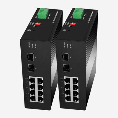 240W Industrial Poe Ethernet Switch Gigabit 8 Electric Ports 2 SFP Fiber Ports