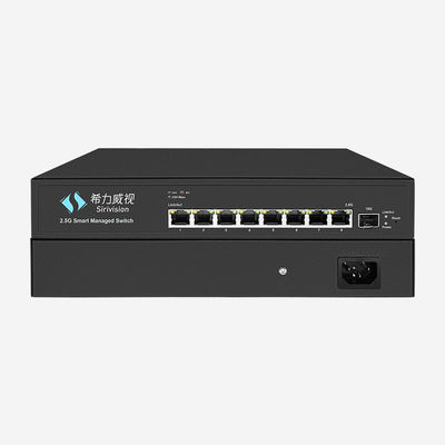 Fast Network Speed Smart Switch With 8 10/100/1000/2500 Mbps RJ45 And 1 10Gbps SFP+ Ports